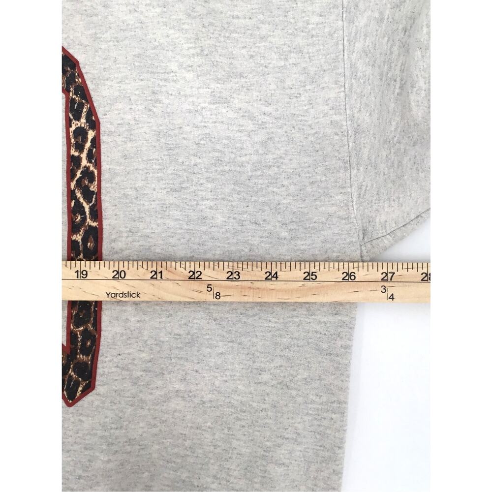 Anthropologie Ciao Leopard Graphic Sweatshirt L - Picture 7 of 9